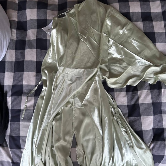 NWT ACNE STUDIOS Asymmetric Satin Dress - Picture 5 of 8